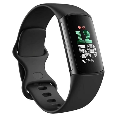 Fitbit Charge 6 Activity Tracker - Obsidian / Black Aluminum