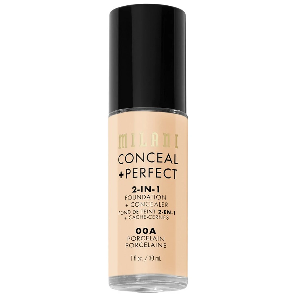 Milani Conceal + Perfect 2-in-1 Foundation and Concealer - Porcelain