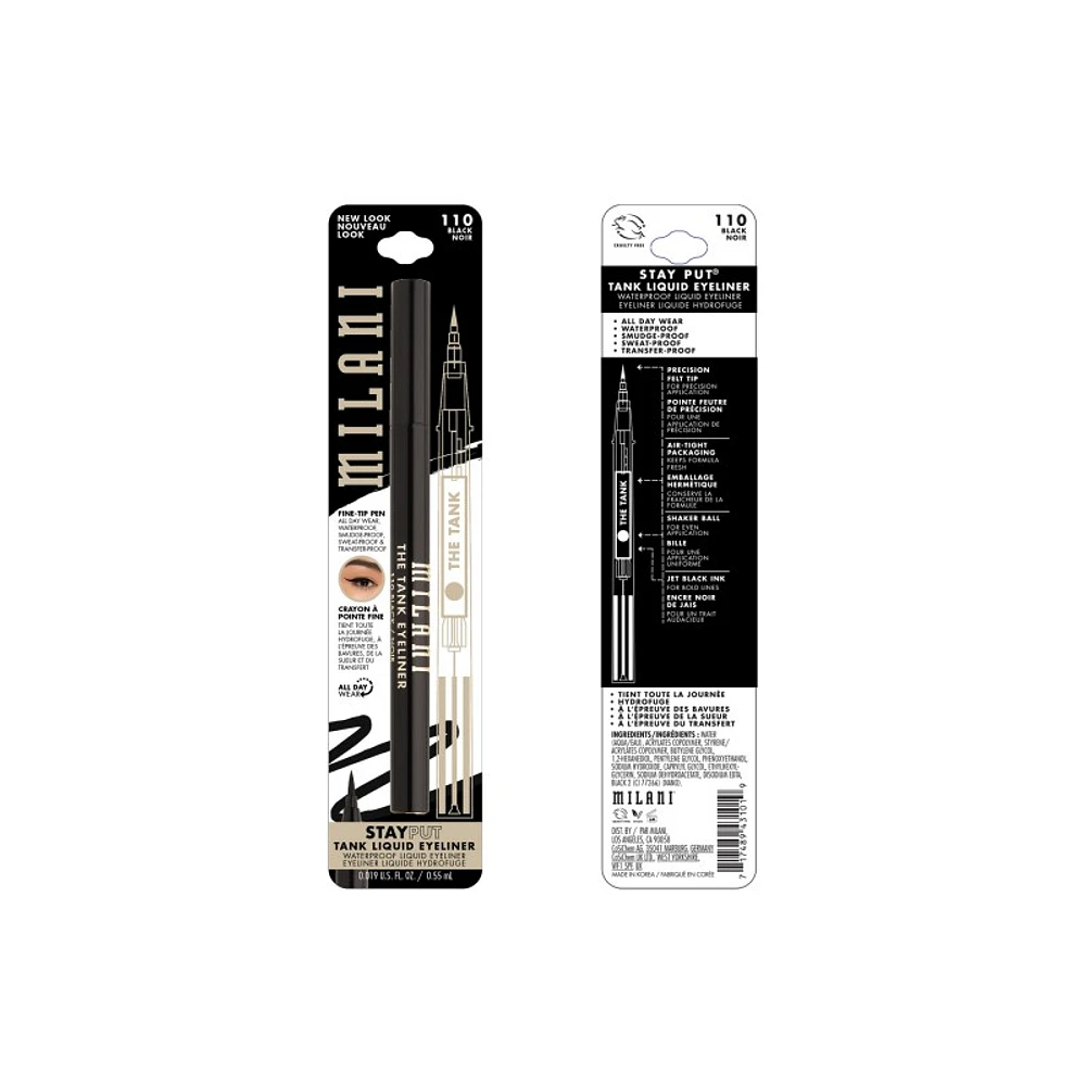 Milani Stay Put Matte Liquid Eyeliner - Black Matter