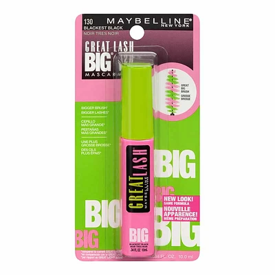 Maybelline Great Lash BIG Mascara - Blackest Black