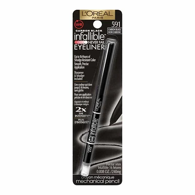 L'Oreal Infallible Never Fail Eyeliner - Carbon Black