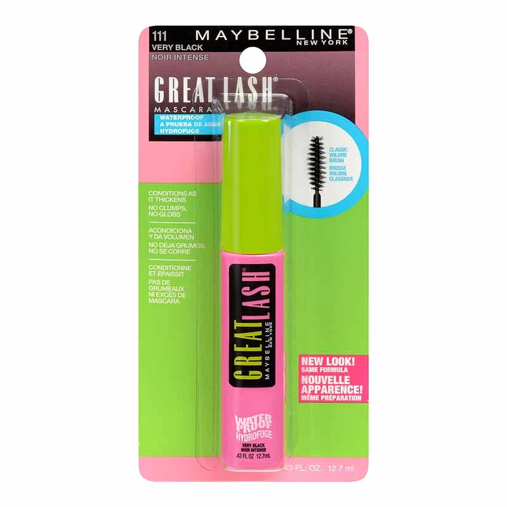 Maybelline Great Lash Waterproof Mascara - Very Black