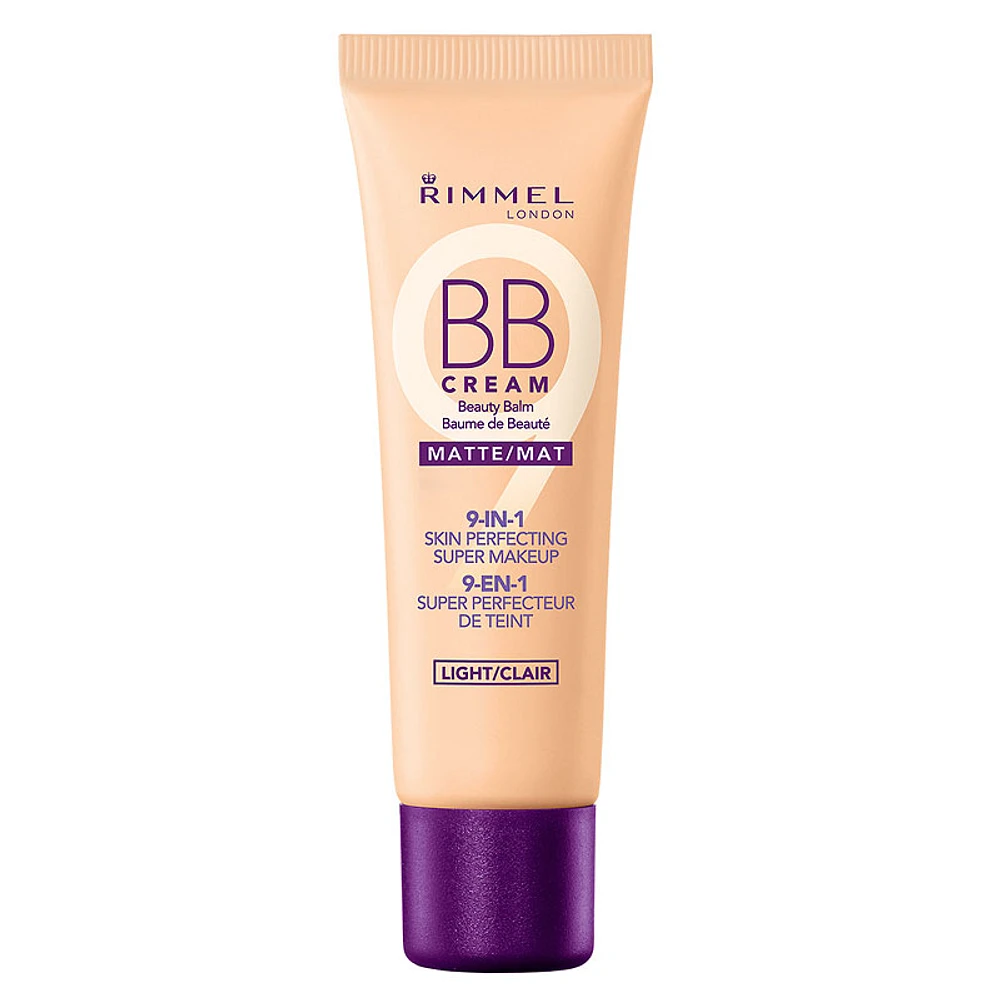 Rimmel BB Cream Matte 9-in-1 Skin Perfecting Super Makeup - Light