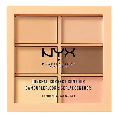 NYX Professional Makeup Conceal, Correct, Contour Palette - Light