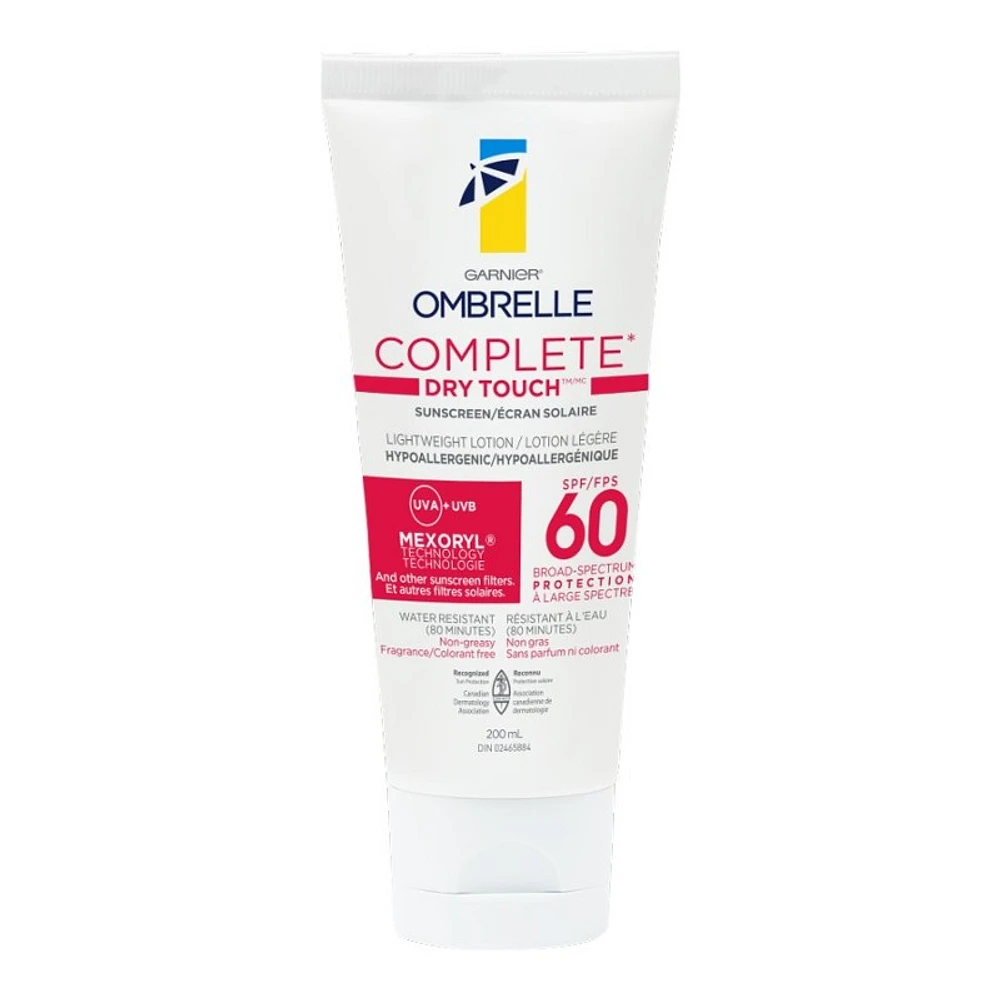 Garnier Ombrelle Complete Dry-Touch Sunscreen Lotion - SPF 60 - 200ml