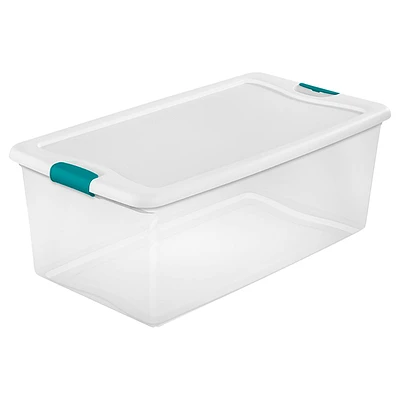 Sterilite Latch Tote - Clear - 100L