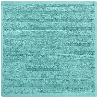 Boutique Wavy Face Cloth - Aqua - 12x12 Inch