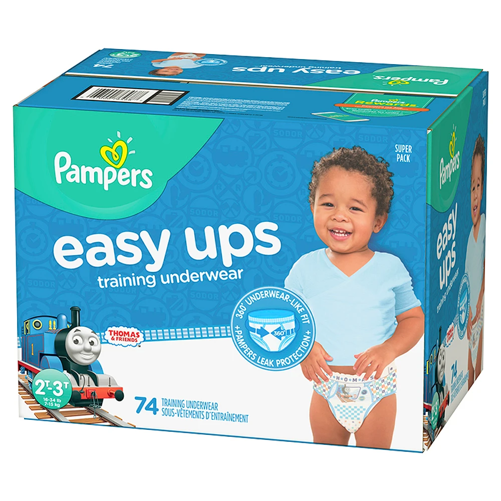 Pampers Easy Ups Training Underwear - 2T/3T - 74ct - Boys