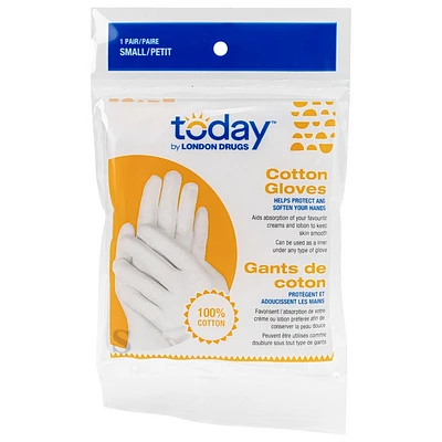 Today by London Drugs Cotton Gloves - Small