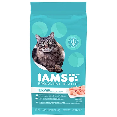 Iams Proactive Health Weight and Hairball Care Cat Food - 1.59kg