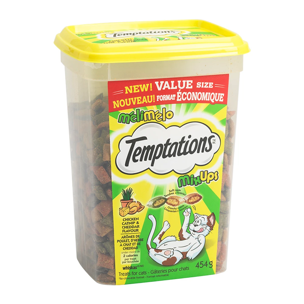 Whiskas Temptations Catnip Mixups - Catnip & Cheddar - 454g