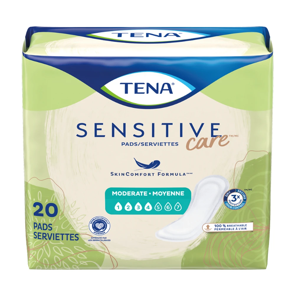 TENA Sensitive Care Pads - Moderate Regular - 20s