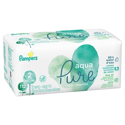 Pampers Aqua Pure Wipes - 112's