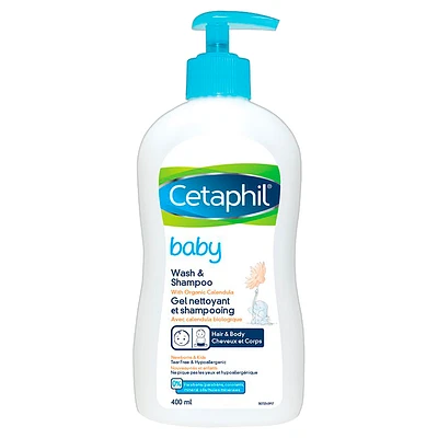 Cetaphil Baby Body Wash & Shampoo with Organic Calendula - 400ml
