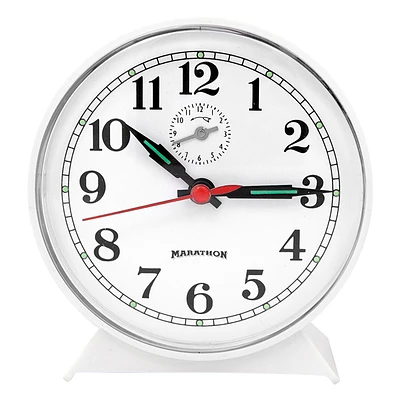 Marathon Mechanical Clock - White - CL034001WH