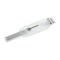 Tweezerman Safety Slide Callus Shaver and Rasp - White/Silver