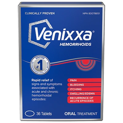 Venixxa for Hemorrhoids - 500mg - 36s