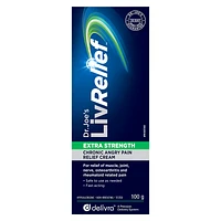 Dr. Joe's LivRelief Chronic Angry Pain Relief Cream - Extra Strength - 100g