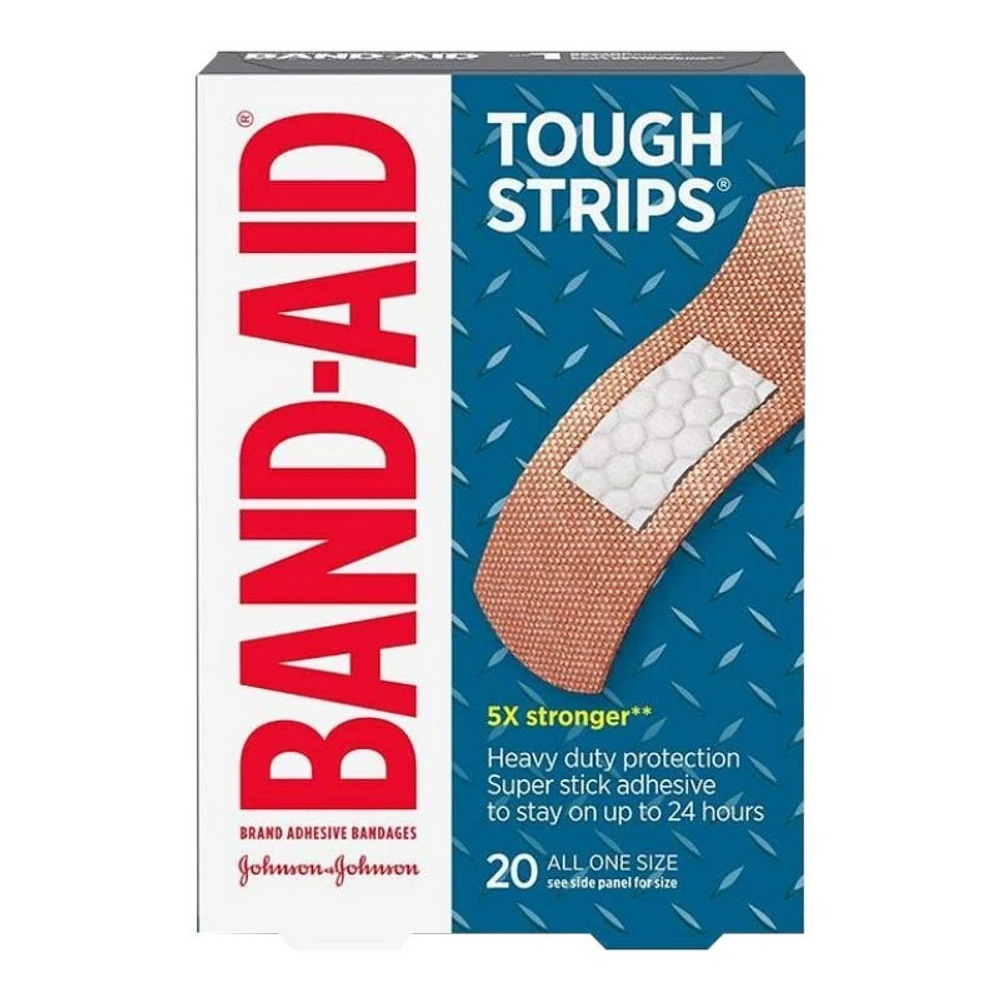 BAND-AID Tough Strips Bandages - 20's