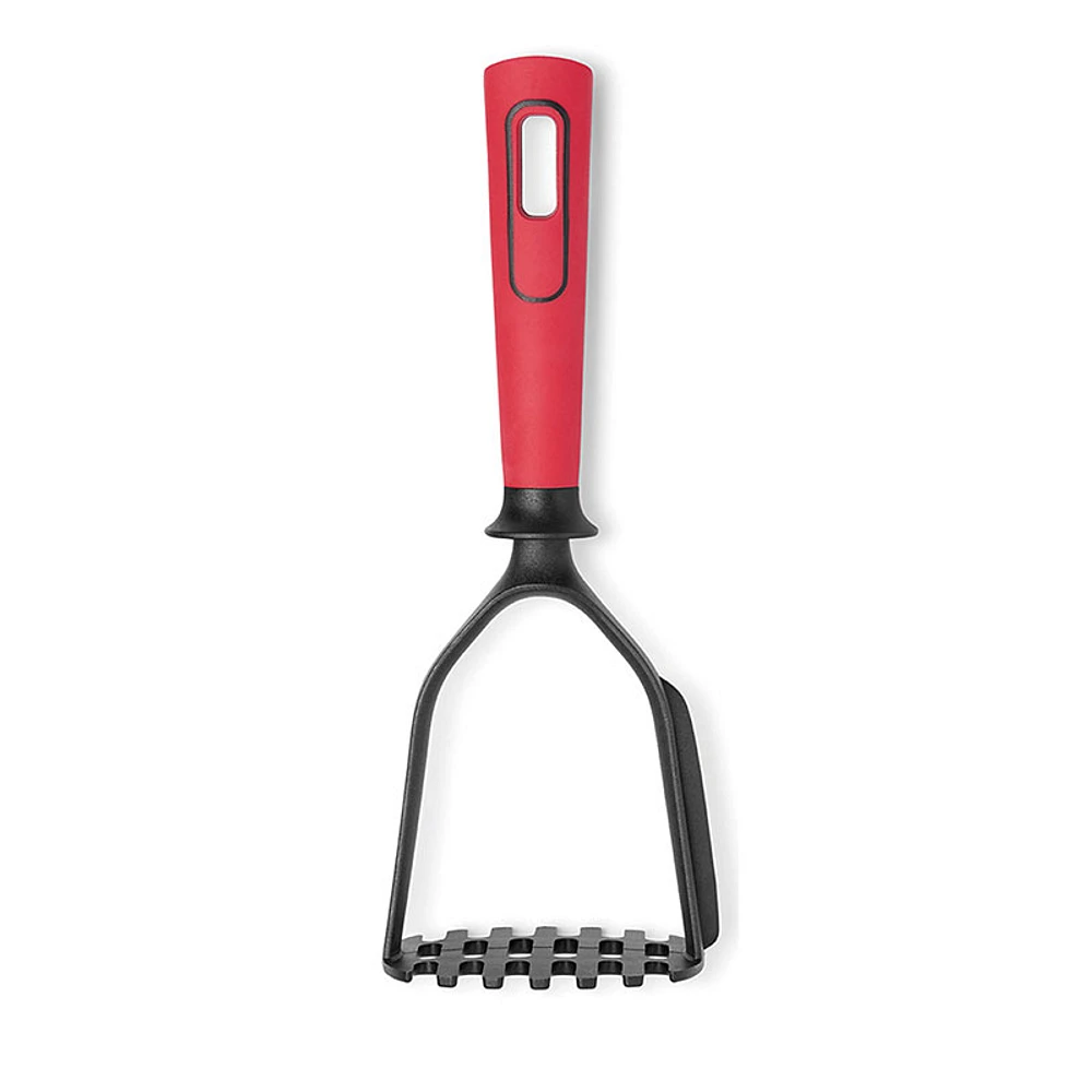 Starfrit Nylon Potato Masher - Integrated Scraper - Red/Black