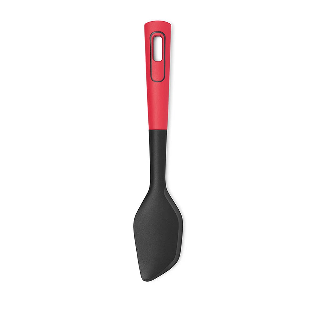 Starfrit Silicone Angled Spatula - Integrated Rest - Red/Black