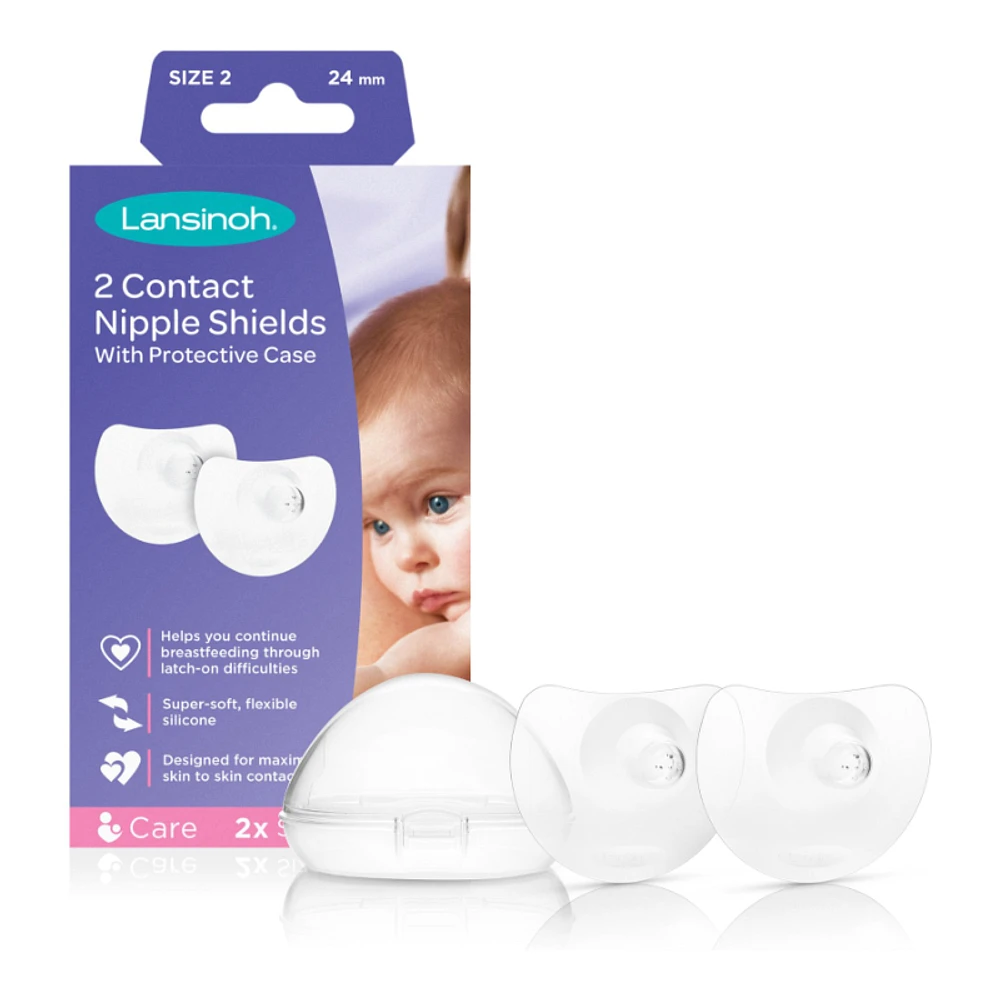 Lansinoh Breastfeeding Nipple Shields - 24mm - 2's