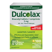 Dulcolax Bisacodyl Tablets - 100s