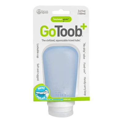 Go Toob+ Squeezable Travel Tube - Blue - 100ml