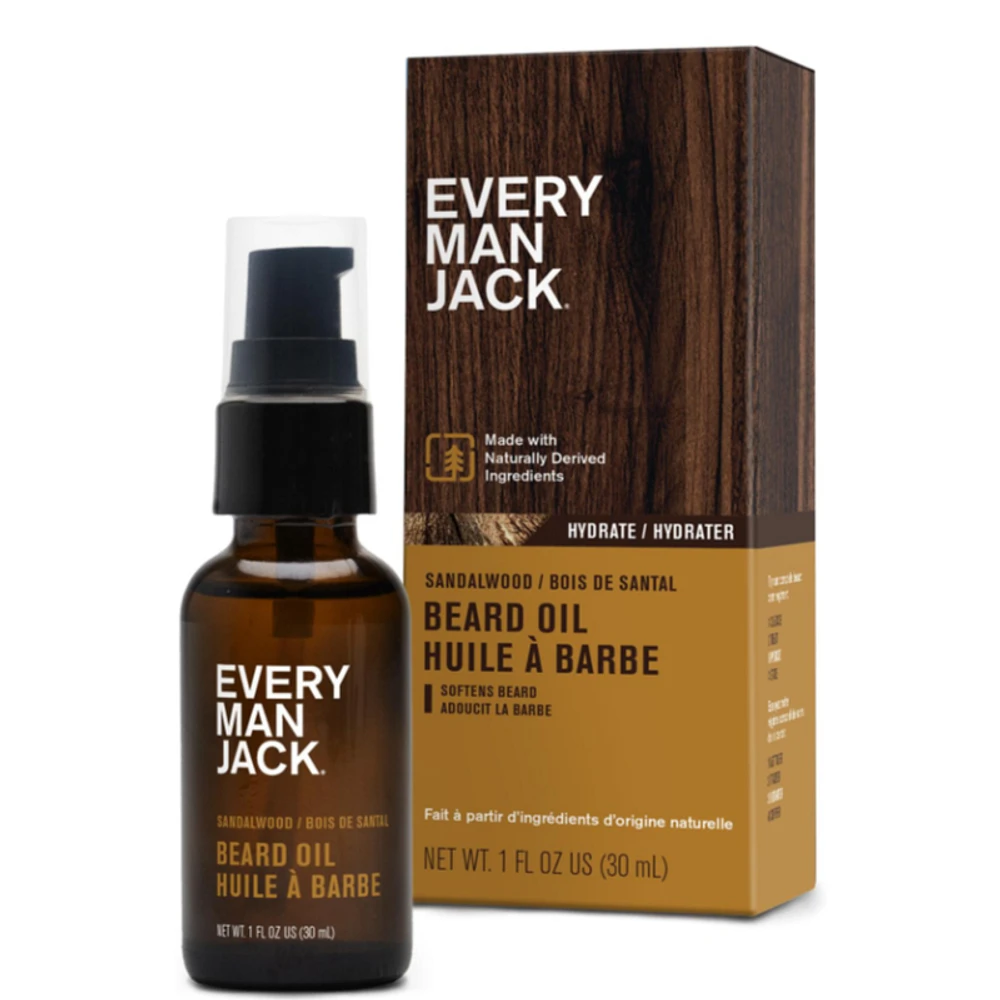 Every Man Jack Beard Oil - Sandalwood - 30ml