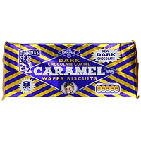 Tunnock's Dark Chocolate Coated Caramel Wafer Biscuit - 8x30g