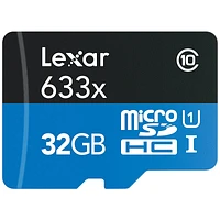 Lexar High-Performance 633x MicroSD Card - 32GB - LSDMI32GBBNL633A