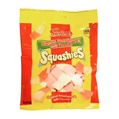 Swizzels Squashies - Original Raspberry & Milk Flavour - 160g