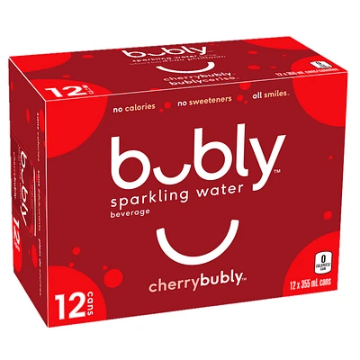 Bubly Sparkling Water - Cherry - 12x355ml