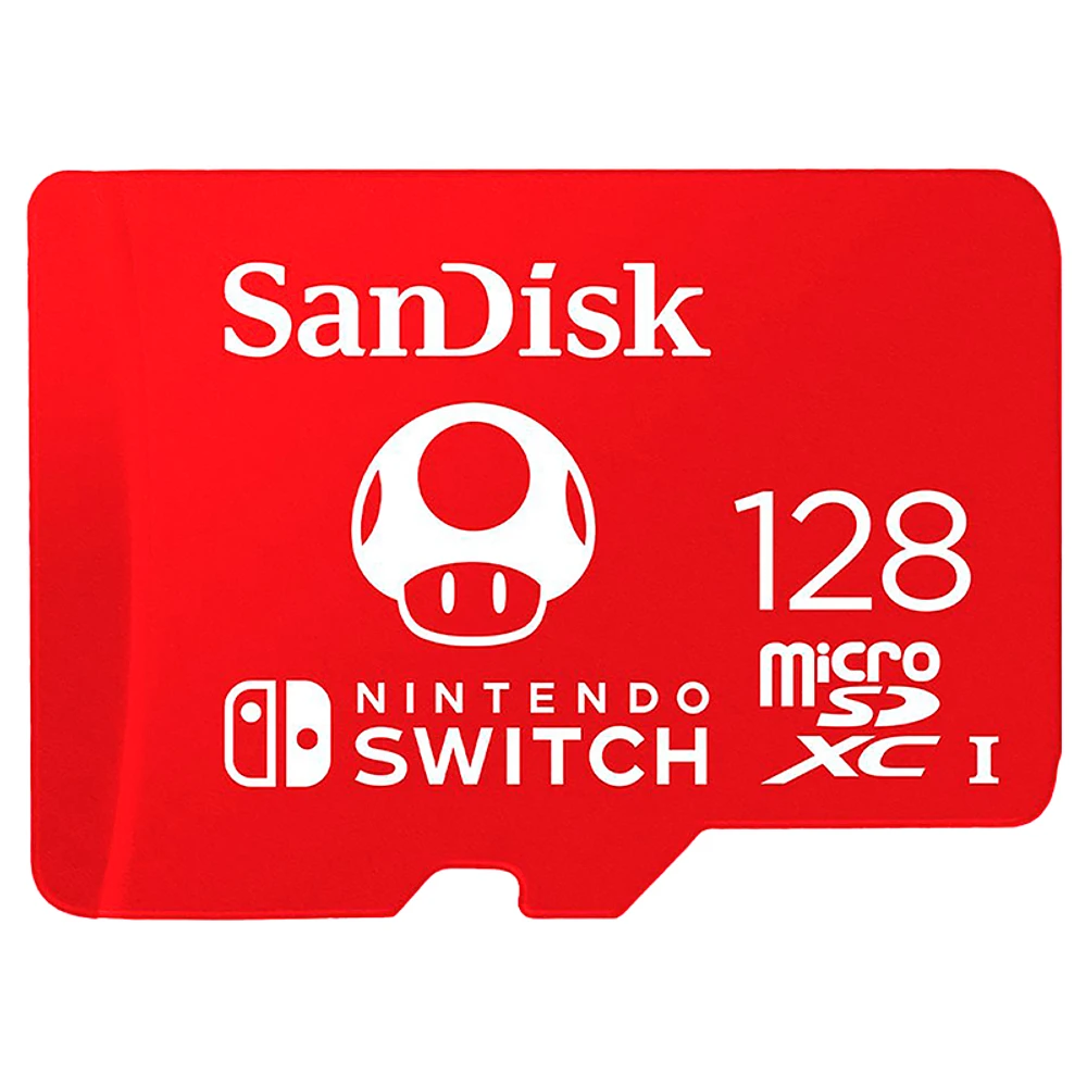 SanDisk 128GB microSDXC for Nintendo Switch - Red - SDSQXAO-128G-CNCZN