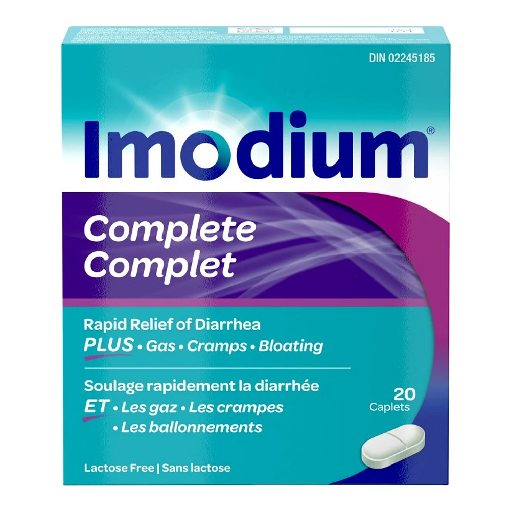 Imodium Complete Diarrhea Plus Gas Caplets - 20's