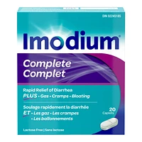 Imodium Complete Diarrhea Plus Gas Caplets - 20's