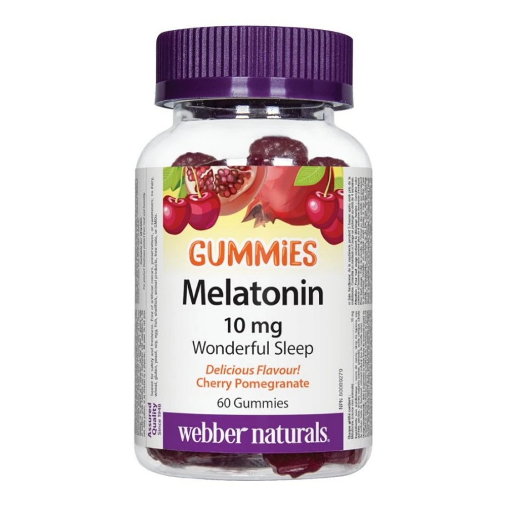 Webber Naturals Melatonin Gummies - 10mg - 60's