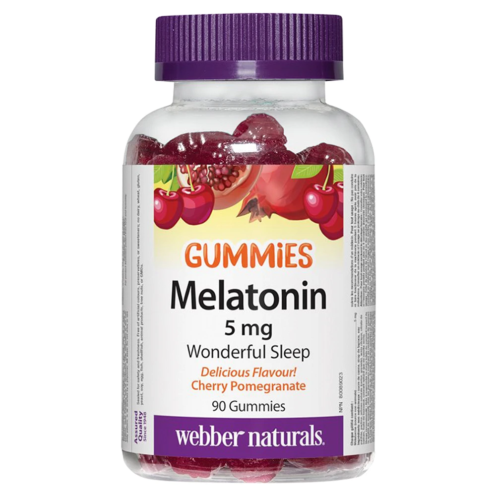 Webber Naturals Melatonin Gummies - 5mg - 90's