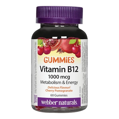 Webber Naturals Vitamin B12 Gummies - 1000mcg - 60s