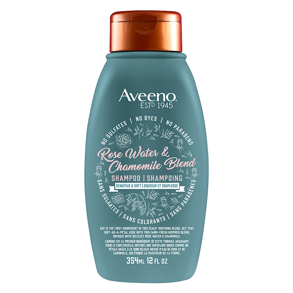 Aveeno Rose Water & Chamomile Blend Shampoo - 354ml