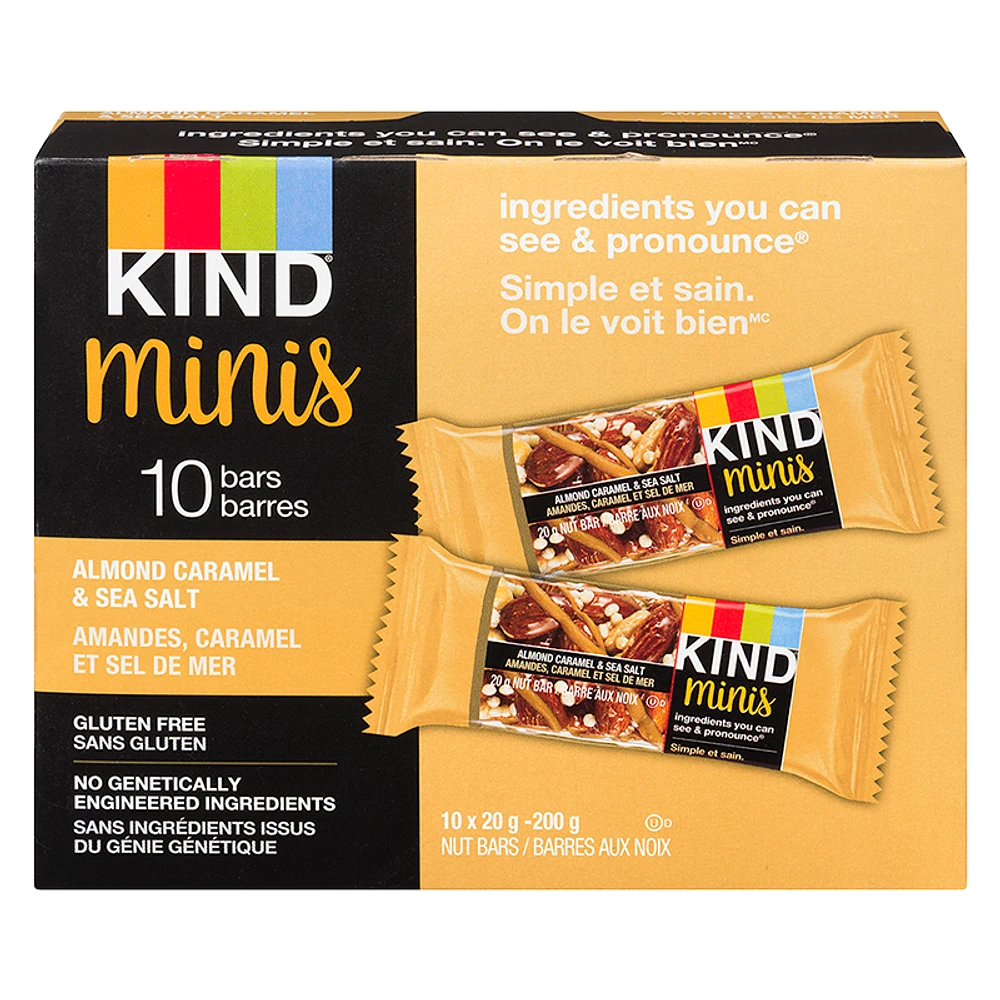 Kind Mini Bars - Almond Caramel & Sea Salt - 10 Pack