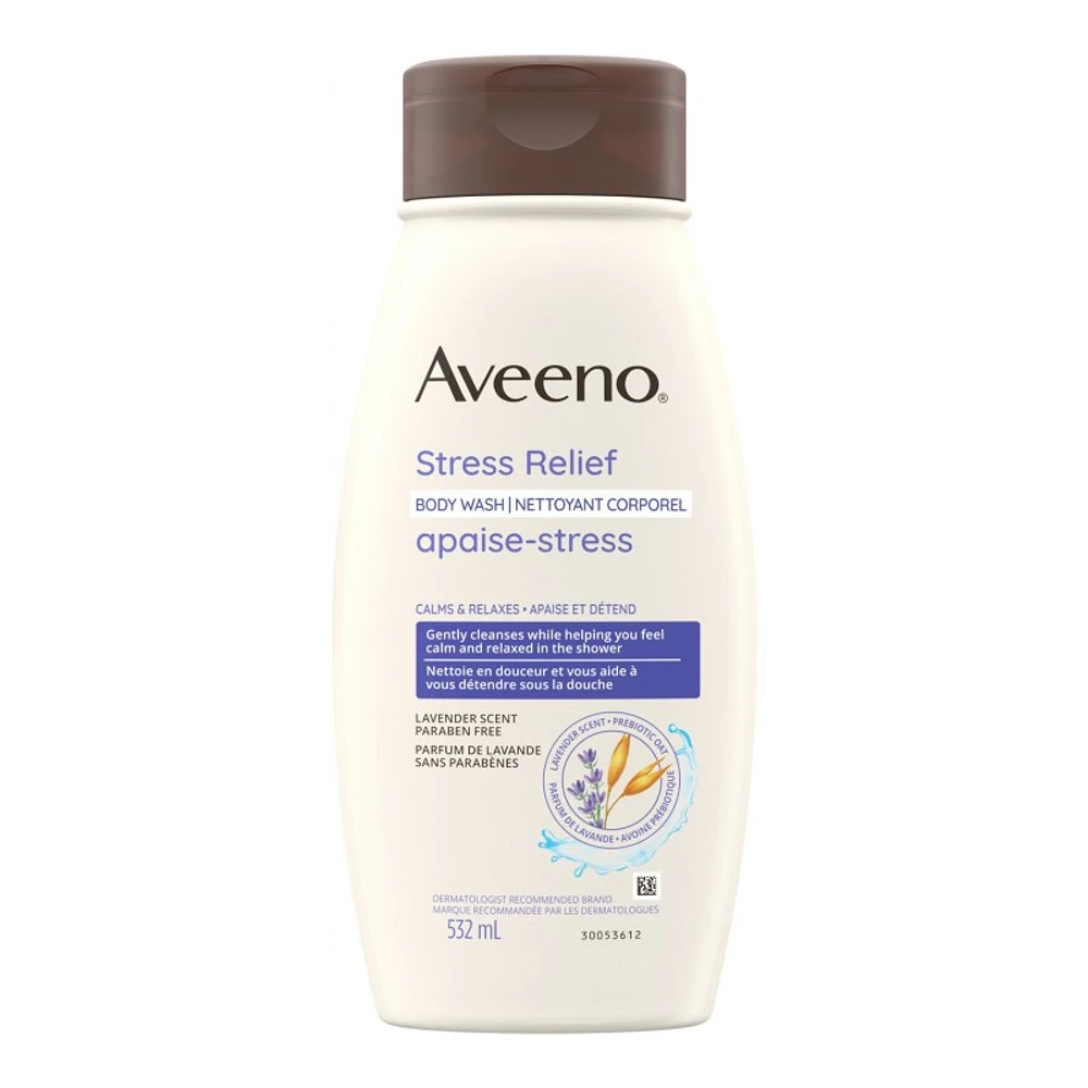 Aveeno Active Naturals Stress Relief Body Wash - Lavender Chamomile & Ylang-Ylang - 532ml