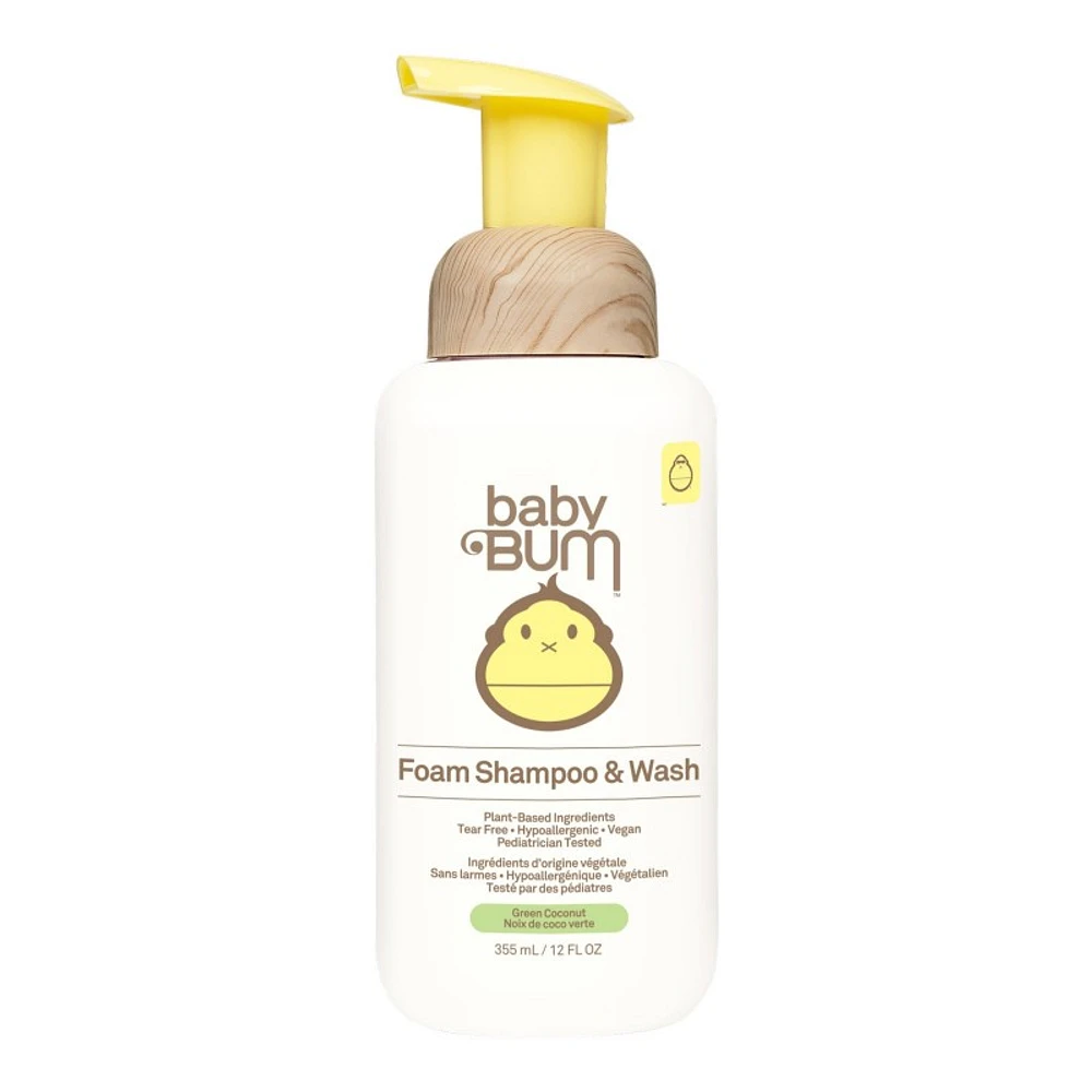 Baby Bum Foam Shampoo and Wash - Green Coconut - 355ml