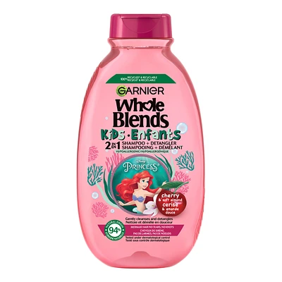 Garnier Whole Blends Kids 2 in 1 Shampoo - Cherry and Sweet Almond - 250ml