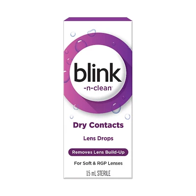 Blink -n-Clean Contact Lens Cleaner Drops - 15ml