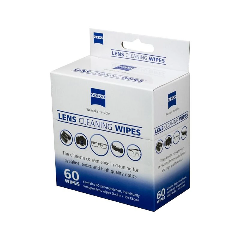 Zeiss Lens Cleaning Wipes - 60 pack - 740200