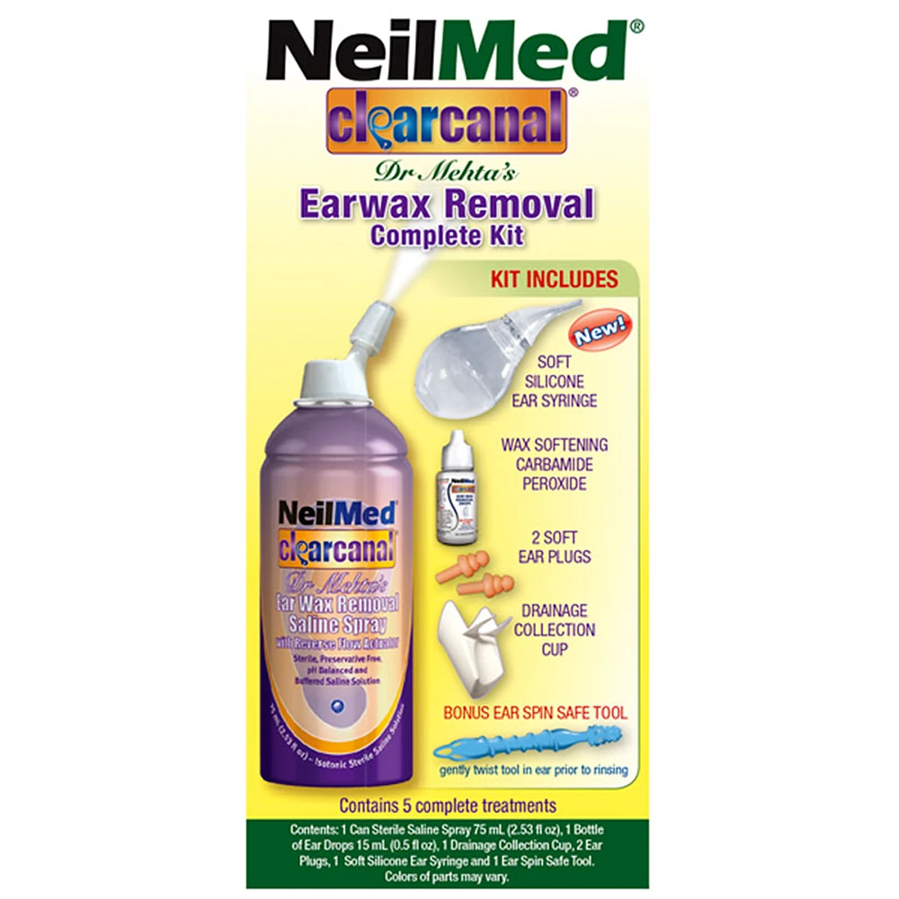 NeilMed Clearcanal Dr. Metha's Clearcanal Earwax Removal Complete Kit