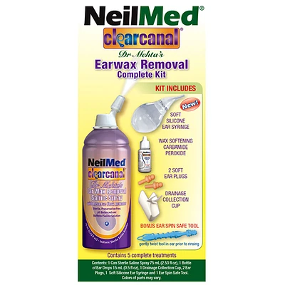 NeilMed Clearcanal Dr. Metha's Clearcanal Earwax Removal Complete Kit