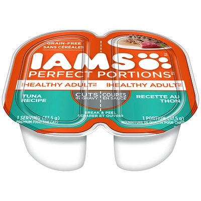 Iams Perfect Portions Healthy Adults  - Tuna - 2 x 37.5g