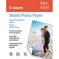 Canon Photo Paper Plus Matte - 8.5 x 11inch - 50 Sheets - 7981A004